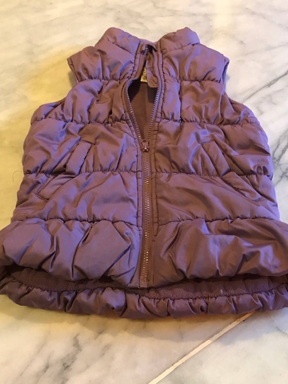 OshKosh B'gosh Purple Quilted Puffer Vest